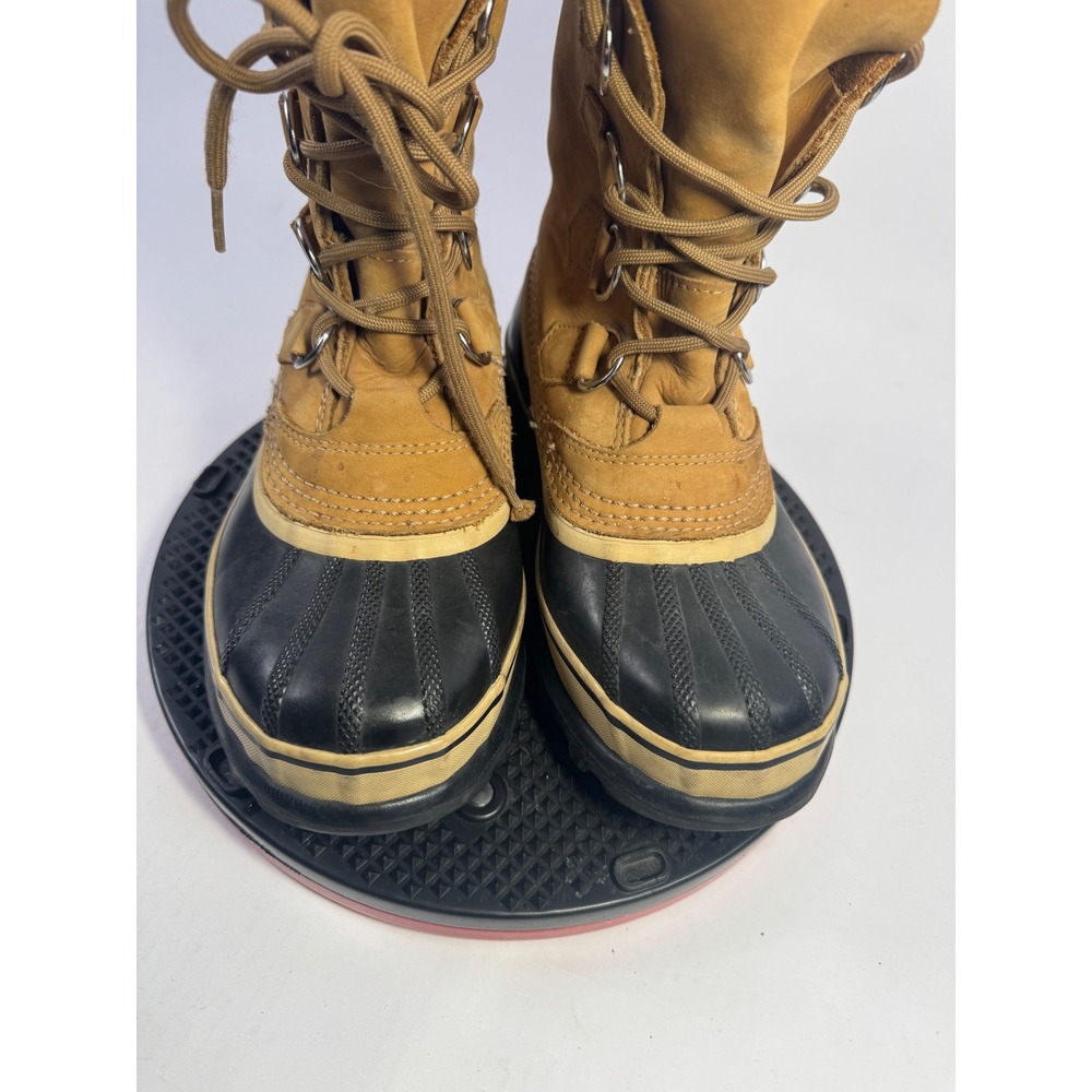 Women's Tan Sorel Caribou Winter Boots Waterproof Size 6 Removable Liner - Picture 10 of 10